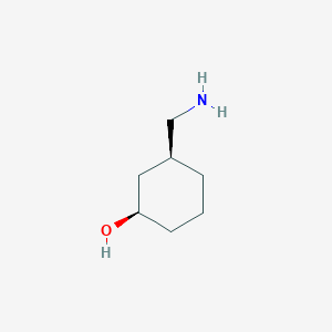 molecular formula C7H15NO B15124318 cis-3-(Aminomethyl)cyclohexanol 