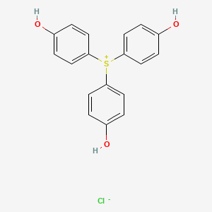 molecular formula C18H15ClO3S B15124344 Sulfonium, tris(4-hydroxyphenyl)-, chloride CAS No. 17755-35-0