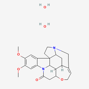 molecular formula C23H30N2O6 B15124413 10,11-dimethoxy-4a,5,5a,7,8,13a,15,15a,15b,16-decahydro-2H-4,6-methanoindolo[3,2,1-ij]oxepino[2,3,4-de]pyrrolo[2,3-h]quinolin-14-one;dihydrate 