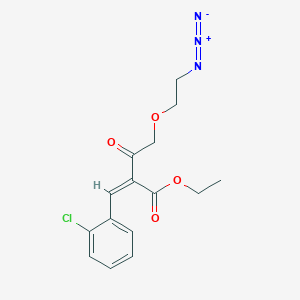 molecular formula C15H16ClN3O4 B15124466 Ethyl (2-Azidoethoxy)aceto-2-(2-chlorophenylmethlene)acetate 