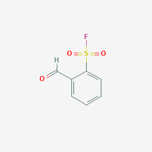 molecular formula C7H5FO3S B15124558 2-Formylbenzene-1-sulfonyl fluoride CAS No. 346-07-6