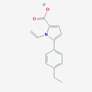 molecular formula C15H15NO2 B151246 5-(4-乙基-苯基)-1-乙烯基-1H-吡咯-2-羧酸 CAS No. 131172-67-3