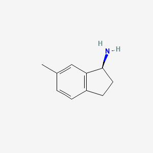 molecular formula C10H13N B15124617 (S)-6-Methyl-2,3-dihydro-1H-inden-1-amine CAS No. 1228556-63-5