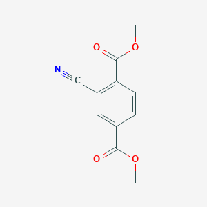 molecular formula C11H9NO4 B15124778 Dimethyl 2-cyanoterephthalate 