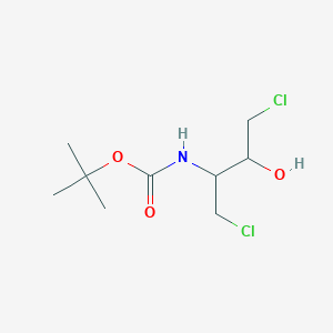 molecular formula C9H17Cl2NO3 B15124843 tert-butyl N-(1,4-dichloro-3-hydroxybutan-2-yl)carbamate 