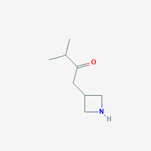 molecular formula C8H15NO B15124862 1-(Azetidin-3-yl)-3-methylbutan-2-one 