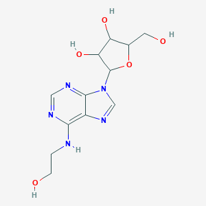 molecular formula C12H17N5O5 B151251 2-[6-(2-Hydroxyethylamino)purin-9-yl]-5-(hydroxymethyl)oxolane-3,4-diol CAS No. 4338-48-1