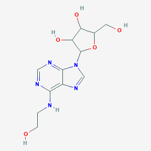 molecular formula C12H17N5O5 B151251 (2R,3R,4S,5R)-2-(6-((2-Hydroxyethyl)amino)-9H-purin-9-yl)-5-(hydroxymethyl)tetrahydrofuran-3,4-diol CAS No. 4338-48-1