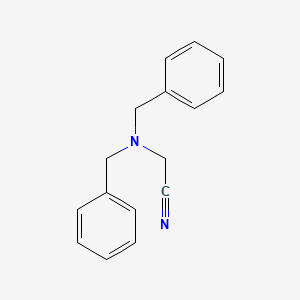 molecular formula C16H16N2 B15125180 Acetonitrile, [bis(phenylmethyl)amino]- CAS No. 51643-96-0