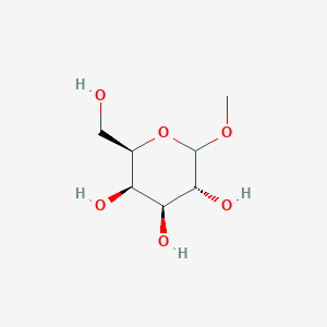 molecular formula C7H14O6 B151252 (2R,3R,4S,5R)-2-(Hydroxymethyl)-6-methoxytetrahydro-2H-pyran-3,4,5-triol CAS No. 93302-26-2