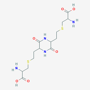 molecular formula C14H24N4O6S2 B15125213 (L)-3,6-Bis(5-(-amino--carboxyethyl)ethyl)-2,5-diketopiperazine CAS No. 6045-74-5