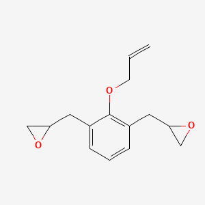 molecular formula C15H18O3 B15125215 2,2'-[[2-(Allyloxy)-1,3-phenylene]bis(methylene)]bis(oxirane) 