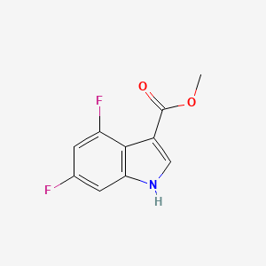 molecular formula C10H7F2NO2 B15125384 Methyl 4,6-difluoro-1H-indole-3-carboxylate 