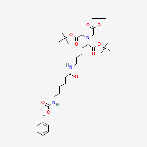 molecular formula C36H59N3O9 B15125404 N-BenzyloxycarbonylAminocaproicNitrilotriaceticAcidTri-tert-butylester 
