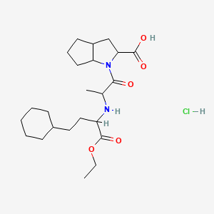 molecular formula C23H39ClN2O5 B15125463 CyclohexylRamiprilHydrochloride 