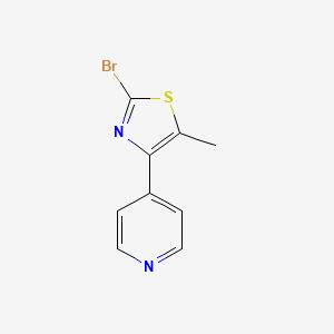 4-(2-Bromo-5-methyl-thiazol-4-YL)-pyridine