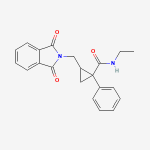 molecular formula C21H20N2O3 B15125611 cis-2-[(1,3-Dihydro-1,3-dioxo-2H-isoindol-2-yl)Methyl]-N-ethyl-1-phenyl 