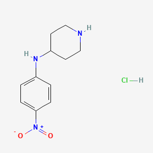 molecular formula C11H16ClN3O2 B15125615 N-(4-Nitrophenyl)piperidin-4-amine hydrochloride CAS No. 333986-62-2