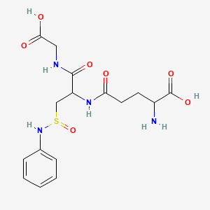 molecular formula C16H22N4O7S B15125730 Glutathione sulfinanilide 