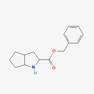 molecular formula C15H19NO2 B15125731 Benzyl octahydrocyclopenta[b]pyrrole-2-carboxylate 