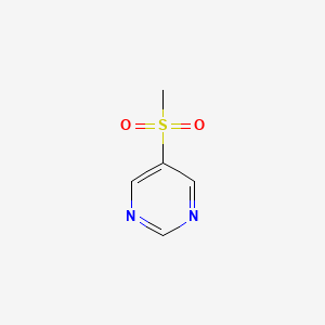 molecular formula C5H6N2O2S B15125738 5-(Methylsulfonyl)pyrimidine CAS No. 14080-16-1