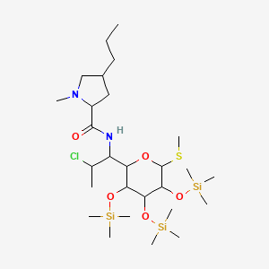 molecular formula C27H57ClN2O5SSi3 B15125754 2,3,4-Tris-O-(trimethylsilyl) 7-epi clindamycin 