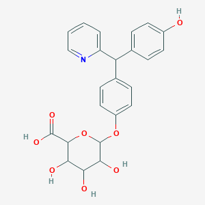 molecular formula C24H23NO8 B15125755 Bis-(p-hydroxyphenyl)-pyridyl-2-methane-glucuronide 