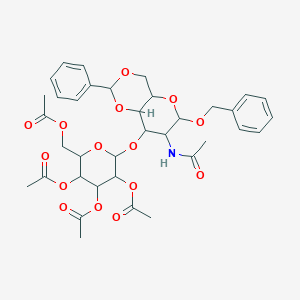molecular formula C36H43NO15 B15125808 Benzyl2-acetamido-4,6-di-O-acetyl-3-O-(2,3,4,6-tetra-O-acetyl-b-D-galactopyranosyl)-2-deoxy-a-D-galactopyranoside 