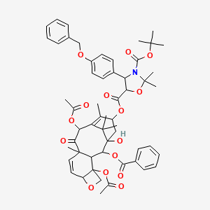 molecular formula C55H63NO15 B15125851 N-Desbenzoyl-N-tert-butoxycarbonyl-N,O-isopropylidene-3'-p-O-benzyl-6,7-dehydroPaclitaxel 