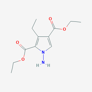 Diethyl 1-amino-3-ethyl-1H-pyrrole-2,4-dicarboxylate