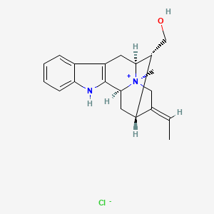 molecular formula C20H25ClN2O B15125994 Macusine B chloride CAS No. 2011-22-5