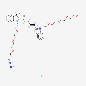 molecular formula C39H54ClN5O7S B15126032 N-(azide-PEG3)-N'-(m-PEG4)-Benzothiazole Cy5 