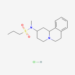 molecular formula C17H27ClN2O2S B15126096 N-(2,3,4,6,7,11b-hexahydro-1H-benzo[a]quinolizin-2-yl)-N-methylpropane-1-sulfonamide;hydrochloride 