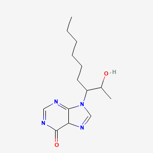 molecular formula C14H22N4O2 B15126131 9-(2-hydroxynonan-3-yl)-5H-purin-6-one 