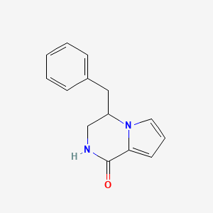 molecular formula C14H14N2O B1512629 4-Benzyl-3,4-dihydropyrrolo[1,2-a]pyrazin-1(2H)-one CAS No. 1111085-32-5