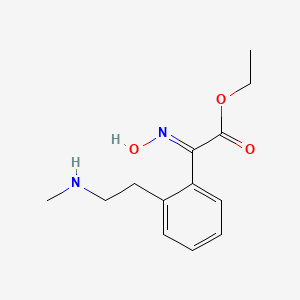 B1512694 Ethyl 2-(hydroxyimino)-2-(2-(2-(methylamino)ethyl)phenyl)acetate CAS No. 945652-12-0