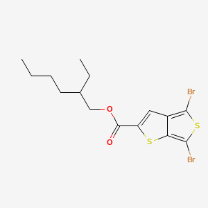 molecular formula C15H18Br2O2S2 B15127327 2-Ethylhexyl 4,6-dibromothieno[3,4-b]thiophene-2-carboxylate CAS No. 1160823-81-3