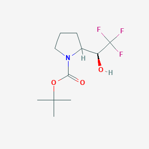 tert-Butyl 2-((S)-2,2,2-trifluoro-1-hydroxyethyl)pyrrolidine-1-carboxylate