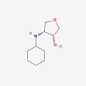 cis-4-(Cyclohexylamino)tetrahydrofuran-3-ol