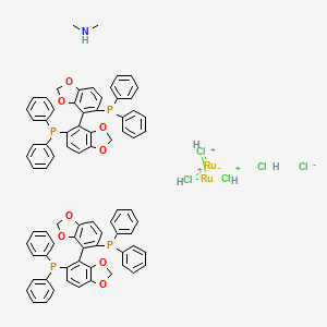 (R)-[(Rucl(segphos))2(mu-cl)3][NH2Me2]