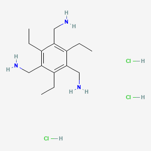 2,4,6-Triethyl-1,3,5-benzenetrimethanamine trihydrochloride