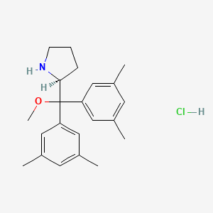 (2S)-2-[Bis(3,5-dimethylphenyl)-methoxymethyl]pyrrolidine;hydrochloride