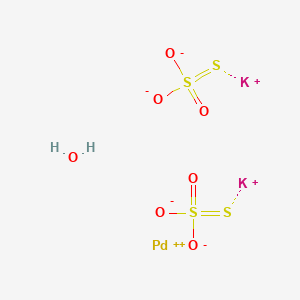 Palladium(II) potassium thiosulfate