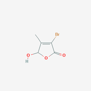 molecular formula C5H5BrO3 B151280 4-bromo-2-hydroxy-3-methyl-2H-furan-5-one CAS No. 139760-41-1