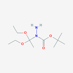 tert-Butyl 1-(1,1-diethoxyethyl)hydrazine-1-carboxylate