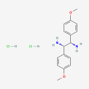 (1S,2S)-1,2-Bis(4-methoxyphenyl)ethane-1,2-diamine;dihydrochloride
