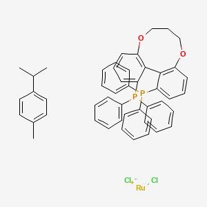 molecular formula C49H46Cl2O2P2Ru B1512815 (R)-C3-TunePhos-ruthenium complex CAS No. 905709-79-7