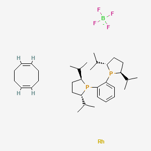 1,2-Bis[(2S,5S)-2,5-diisopropylphospholano]benzene(1,5-cyclooctadiene)rhodium(I) tetrafluoroborate