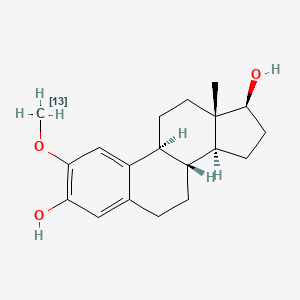 (8R,9S,13S,14S,17S)-2-(113C)Methoxy-13-methyl-6,7,8,9,11,12,14,15,16,17-decahydrocyclopenta[a]phenanthrene-3,17-diol