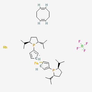 (1Z,5Z)-Cycloocta-1,5-diene;(2R,5R)-1-cyclopenta-1,4-dien-1-yl-2,5-di(propan-2-yl)phospholane;iron(2+);rhodium;tetrafluoroborate